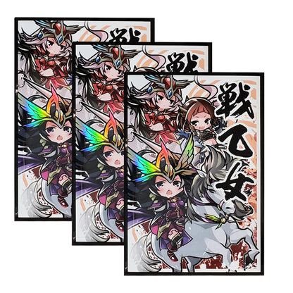60PCS 62×89mm Holographic Superior Japanese Size Anime Card Sleeves for YGO Top Loading Board Game Card