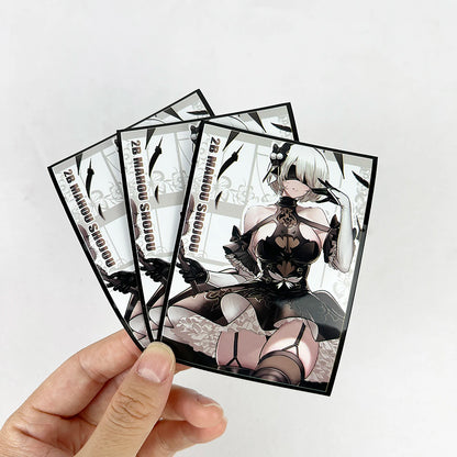 60 PCS Art Anime Card Sleeves for MTG, 67×92mm Top Loading Board Game Inner Card Protector for TCG/PTCG/PKM(Hito Kawashima)