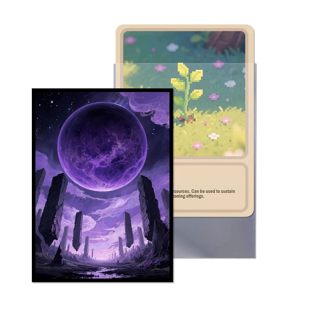 60PCS 66x91mm Standard Size Anime Card Sleeves Matte TCG Trading Card Sleeves for MTG /PKM/ PTCG Board Game Cards