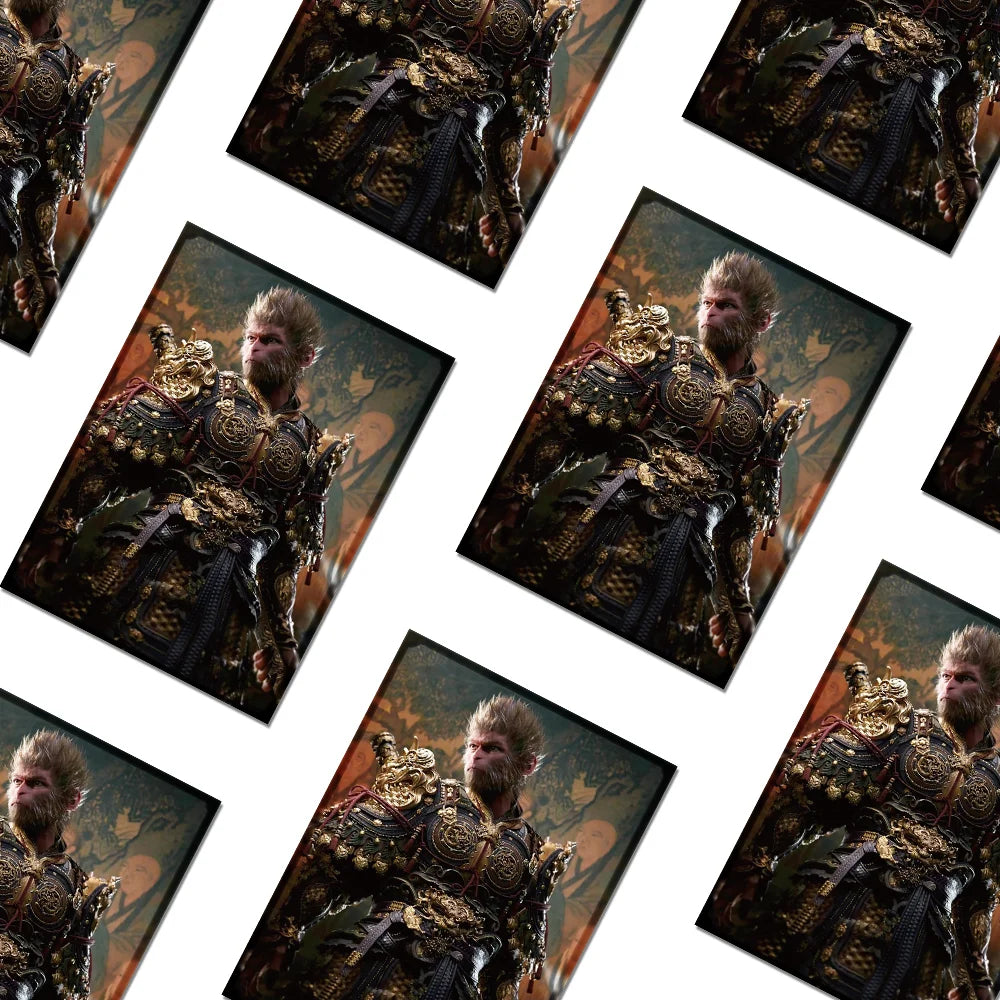 60PCS 67x92mm Black Myth Wukong Card Sleeves Anime Board Game Cards Protector PTCG Cards Shield Card Cover for MGT Trading Card