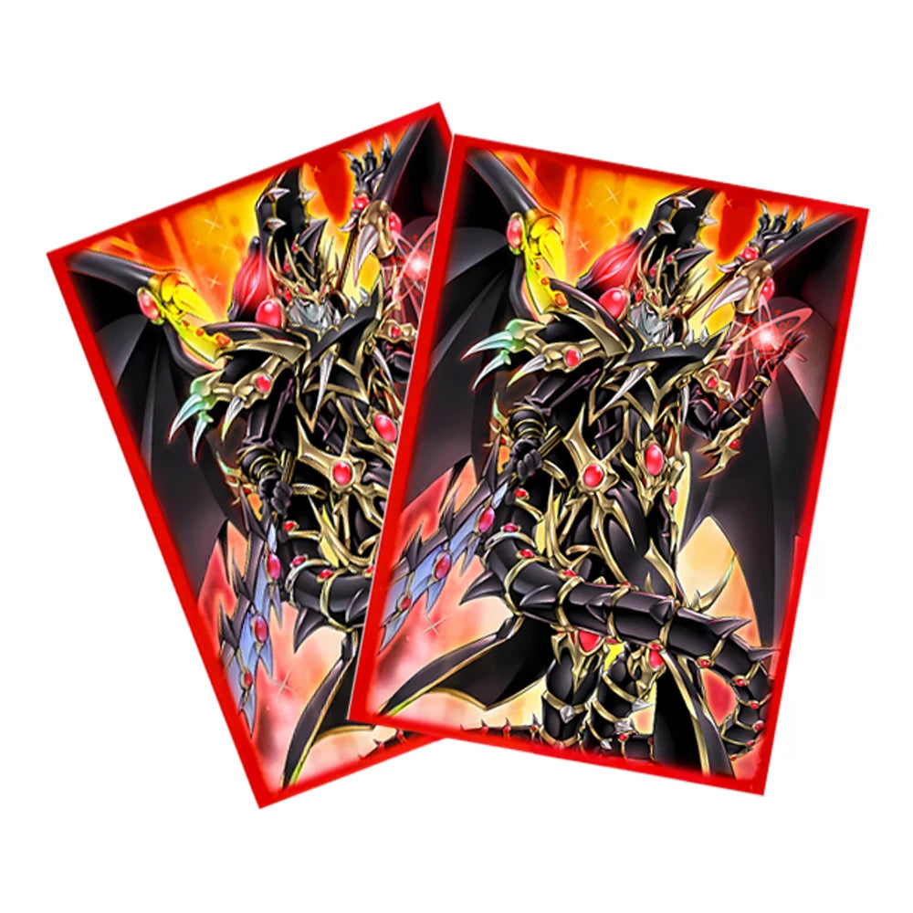 50PCS Holographic Anime Card Sleeve Protector for YGO Mini Photo Card Protector 63x90mm Best Gift