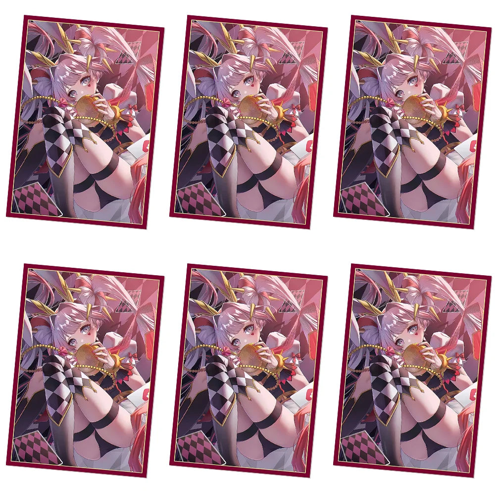 50PCS 63x90mm Japanese Size Cartoon Card Sleeves for TCG Card Protector for YGO Top Loading Board Games Card Cover