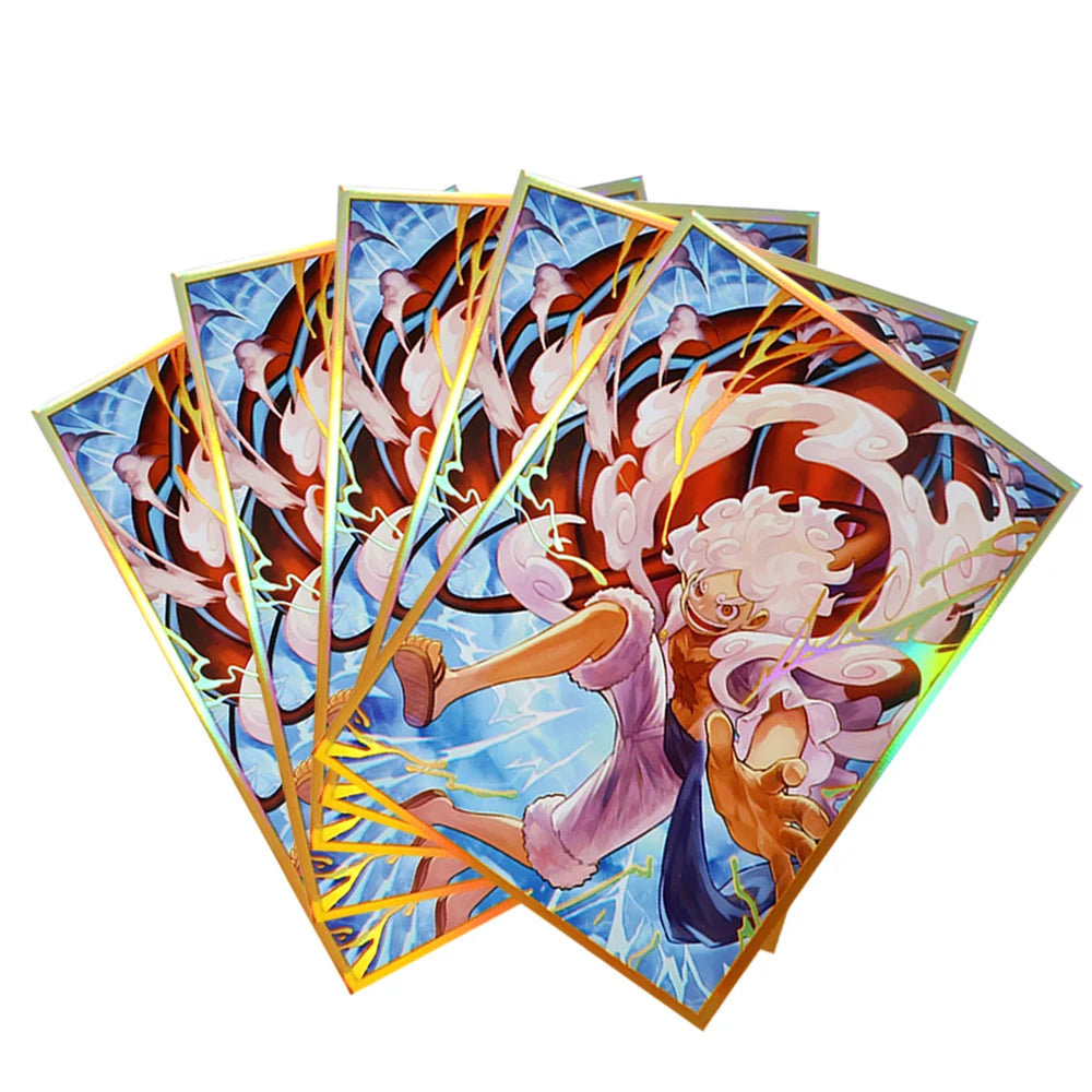 67x92mm Holographic Art Anime Card Sleeves Board Game Trading Card Protector for PTCG/MTG/PKM Game Cards 60PCS