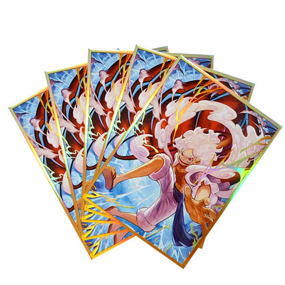 67x92mm Holographic Art Anime Card Sleeves Board Game Trading Card Protector for PTCG/MTG/PKM Game Cards 60PCS
