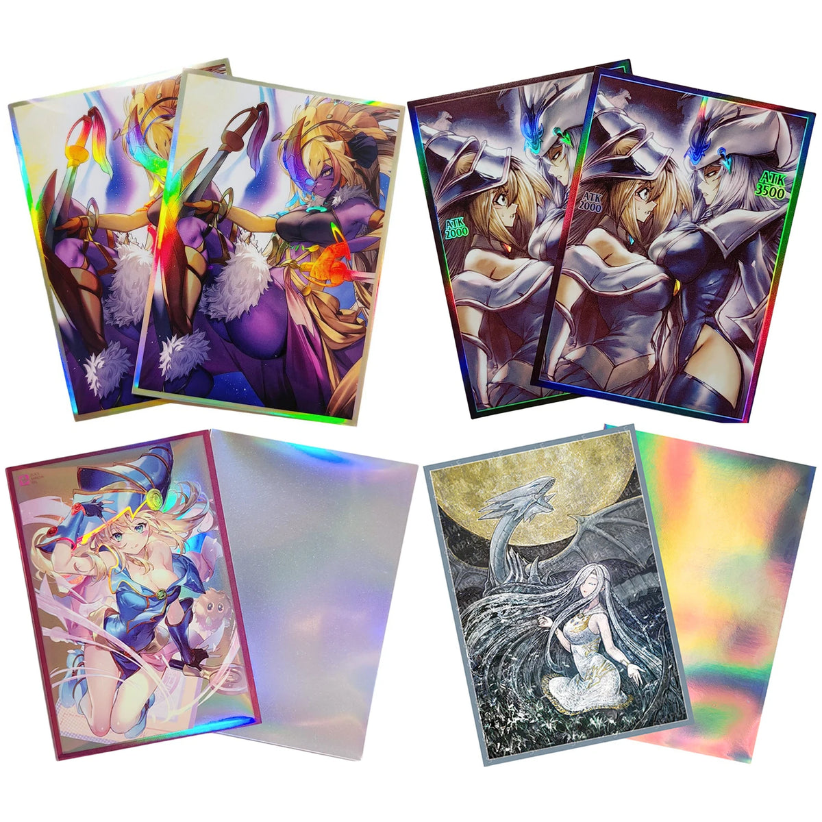 34 Styles 50Pcs/set 63X90Mm Diy Yu-Gi-Oh! Dark Magician Girl Card Sleeves Color Flash Ygo Card Protective Cover Maliss Gift Toy