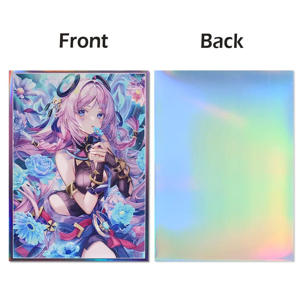 60PCS 67x92mm Laser Cartoon Character Protective Sleeves Cartoon Deck Shield Card Cover for MGT/PTCG Game Cards