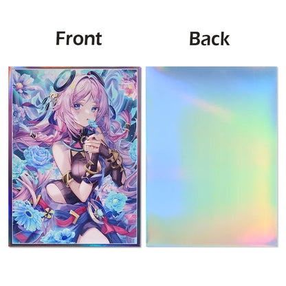 60PCS 67x92mm Laser Cartoon Character Protective Sleeves Cartoon Deck Shield Card Cover for MGT/PTCG Game Cards