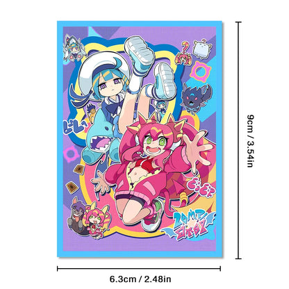 63X90mm 50PCS Unique Japanese Size Anime Card Sleeves Cartoon Card Protector for YGO Card Inner Trading Card Sleeves