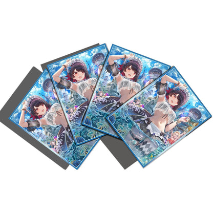 60 PCS 67X92mm Standard Size foil Cartoon Anime Art Board Game Card Sleeves for PTCG/MGT/TCG Game Trading Card