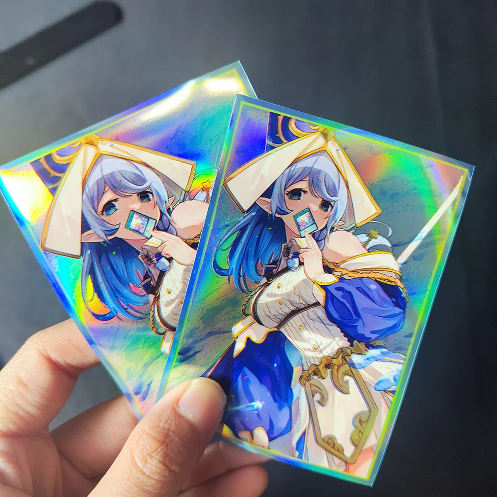 50PCS 63x90mm Trading Card Sleeves Printing Anime Card Sleeves Perfect fit YGO Card Protector Game Cards as Halloween Toy Gifts