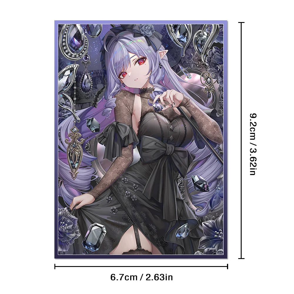 60PCS 67x92mm Standard Size Anime Cartoon Card Sleeves Top Loading Board Game Card Protector for TCG/PTCG/PKM