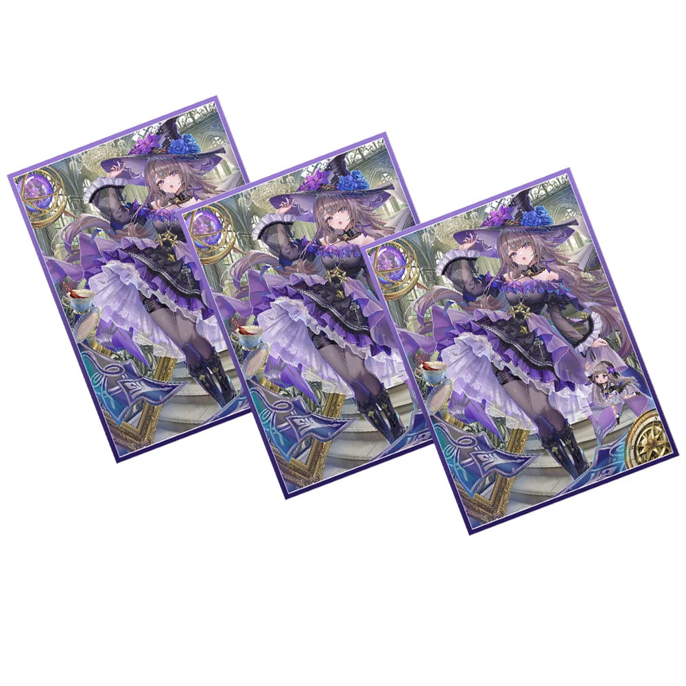 67X92mm 60PCS  Cartoon Standard Size Art Anime Card Sleeves MGT/PTCG Game Top Loading Board Game Trading Card Protector
