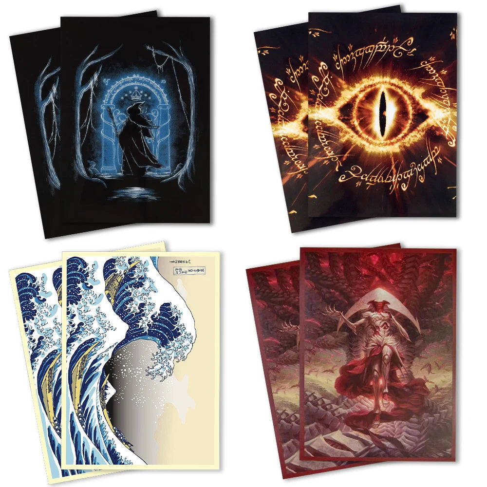 60PCS 66×91mm Art Card Sleeves Board Game Cards Protector Compatible with PKM/MTG/PTCG Card Protector Best Gift for Friend