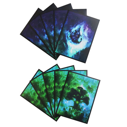 60 PCS 66x91mm Board Game Matte Art Card Sleeves TCG Card Cover Print Trading Card Sleeves for PKM/PTCG/MTG Card Games