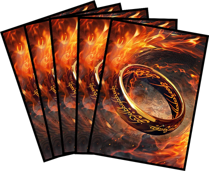 60PCS Foil Magic Ring Style Card Sleeves for PTCG / Trading Card PKM Protector 66x91mm Collect Game Card Protector