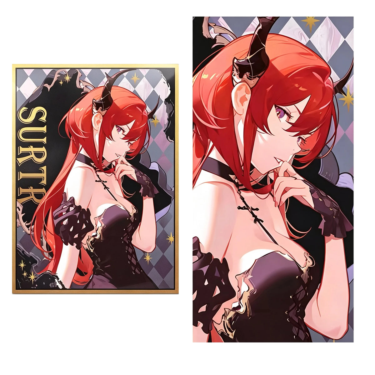 60 PCS 67X92mm Art Anime Card Sleeves for PKM/TCG Top Loading Laser Board Game Exquisite Card Holder Game Trading Card Protector