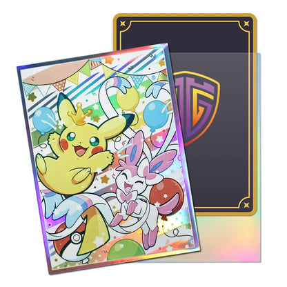 60PCS 67x92mm Pikacu Anime Card Sleeves Trading Card Protector TCG Deck Sleeves for PTCG MTG  Collectible Board Game Cards
