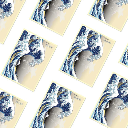 63x90mm 60PCS Art Card Sleeves, Great Wave Card Sleeves for Game Cards/ YGO, Card Collection Player's Favorite Cartoon Sleeves
