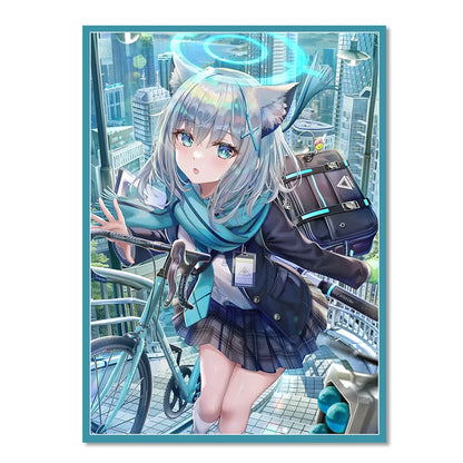 60PCS 67x92mm Laser Anime Cartoon Card Sleeves Board Game Cards Protector Cards Shield Card Cover for TCG/MGT Trading Cards