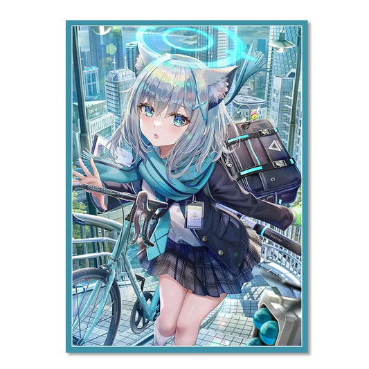 60PCS 67x92mm Laser Anime Cartoon Card Sleeves Board Game Cards Protector Cards Shield Card Cover for TCG/MGT Trading Cards