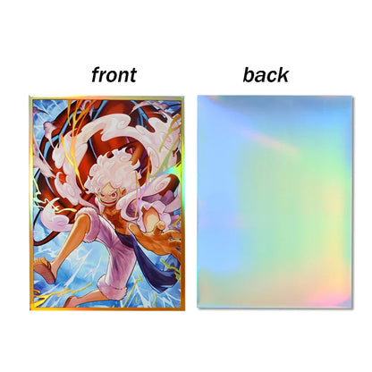 67x92mm Holographic Art Anime Card Sleeves Board Game Trading Card Protector for PTCG/MTG/PKM Game Cards 60PCS