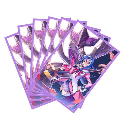 50PCS 63x90mm Anime Cute Card Sleeves YGO Card Sleeves Illustration Anime Protector Card Cover for Board Games Trading Cards
