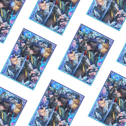 67x92mm Cartoon Card Protective Sleeves Holographic Trading Card Sleeves Board Game Card protector for MGT Card Games
