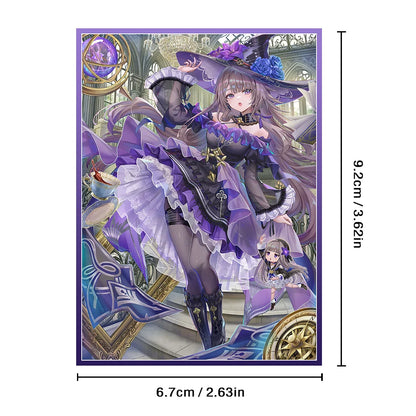 67X92mm 60PCS  Cartoon Standard Size Art Anime Card Sleeves MGT/PTCG Game Top Loading Board Game Trading Card Protector