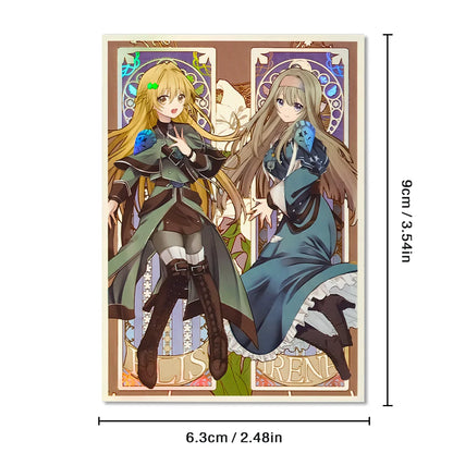 50PCS 63x90mm Cartoon Card Sleeves Holographic Trading Card Sleeves Japanese Card Protector for YGO Game Cards