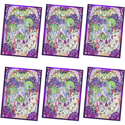 60PCS-120PCS 66×91mm Holographic Anime Card Sleeves for MGT Top Loading Board Game Inner Card Protector Compatible with TCG/PTCG
