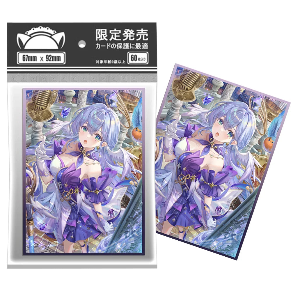 60PCS 67X92mm Two Styles of Anime Sleeves for MGT/PKM/PTCG Top Loading Board Game Card Holder Game Trading Card Protector