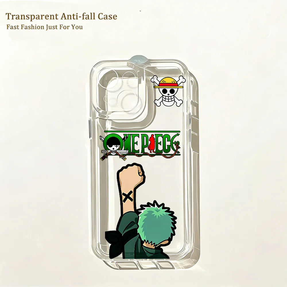 Anime New One Piece Cute Phone Case for IPhone 17e 17 16 16e 15 14 13 12 11 Mini Pro Max X XR XSMax Air Plus Clear Back Cover