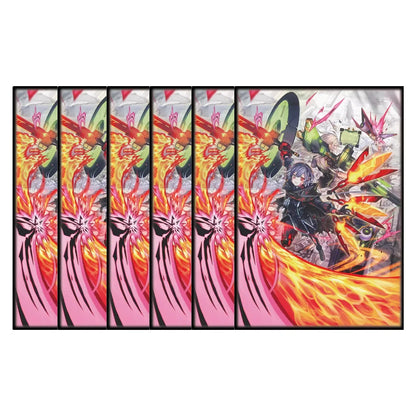 50PCS 63X90mm Holographic Anime Card Sleeves Japanese Size Cartoon Trading Card Protector for YGO Card