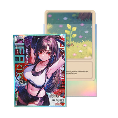 60PCS 67x92mm Holographic Anime Card Sleeves for MGT Card Top Loading Board Game Inner Card Protector for TCG/PTCG Cards