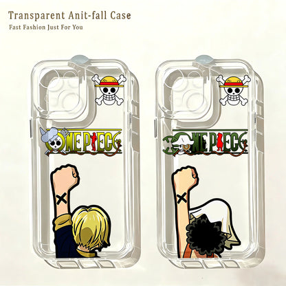 Anime New One Piece Cute Phone Case for IPhone 17e 17 16 16e 15 14 13 12 11 Mini Pro Max X XR XSMax Air Plus Clear Back Cover