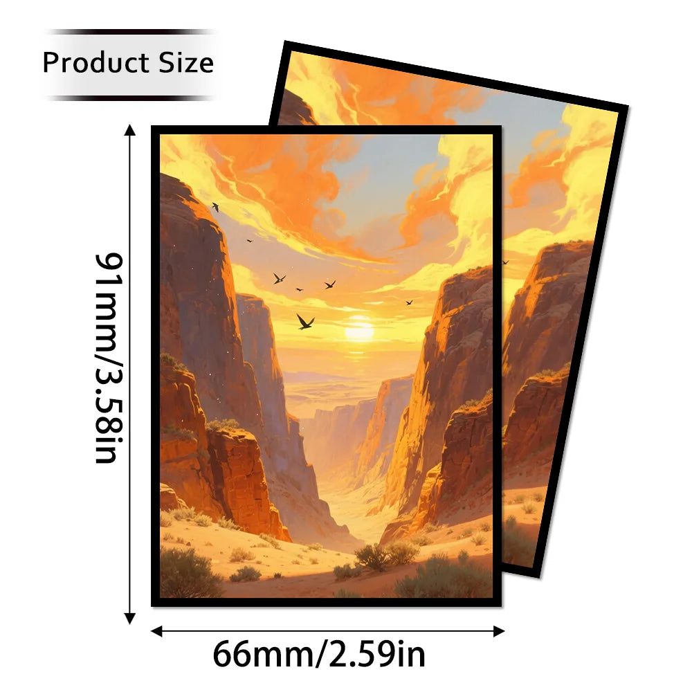 60PCS 66X91mm 4 Styles Standard Size Printing Anime Card Sleeves for MGT Board Game Trading Card The Best Gift for Collector