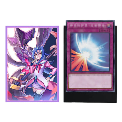 50PCS 63x90mm Anime Cute Card Sleeves YGO Card Sleeves Illustration Anime Protector Card Cover for Board Games Trading Cards