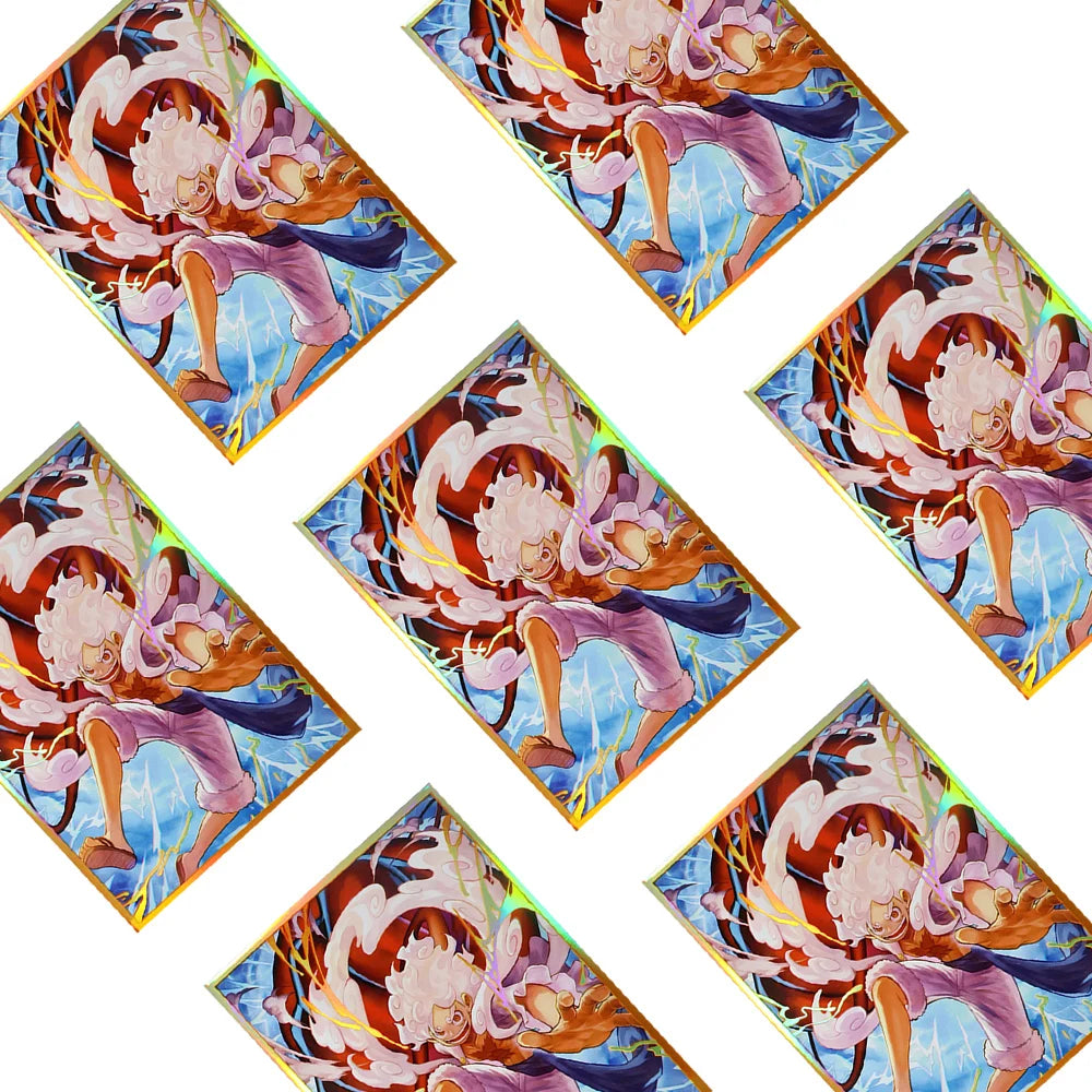 67x92mm Holographic Art Anime Card Sleeves Board Game Trading Card Protector for PTCG/MTG/PKM Game Cards 60PCS