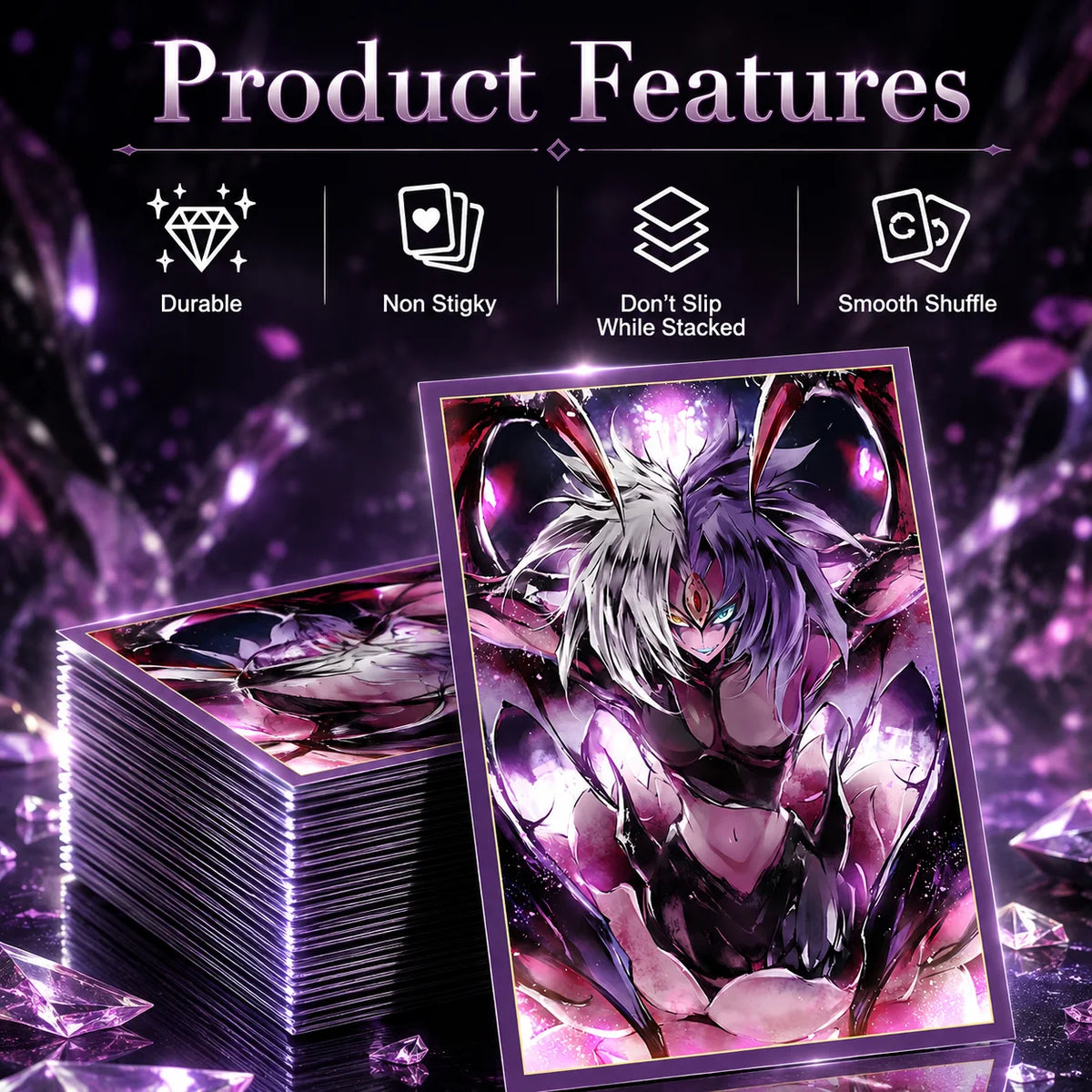 63x90mm 50PCS Illustration Anime Card Sleeves Trading Card Sleeves Japanese Card Protector for YGO Game Cards