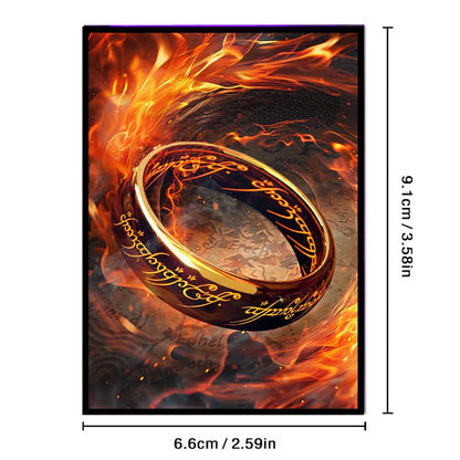 60PCS Foil Magic Ring Style Card Sleeves for PTCG / Trading Card PKM Protector 66x91mm Collect Game Card Protector