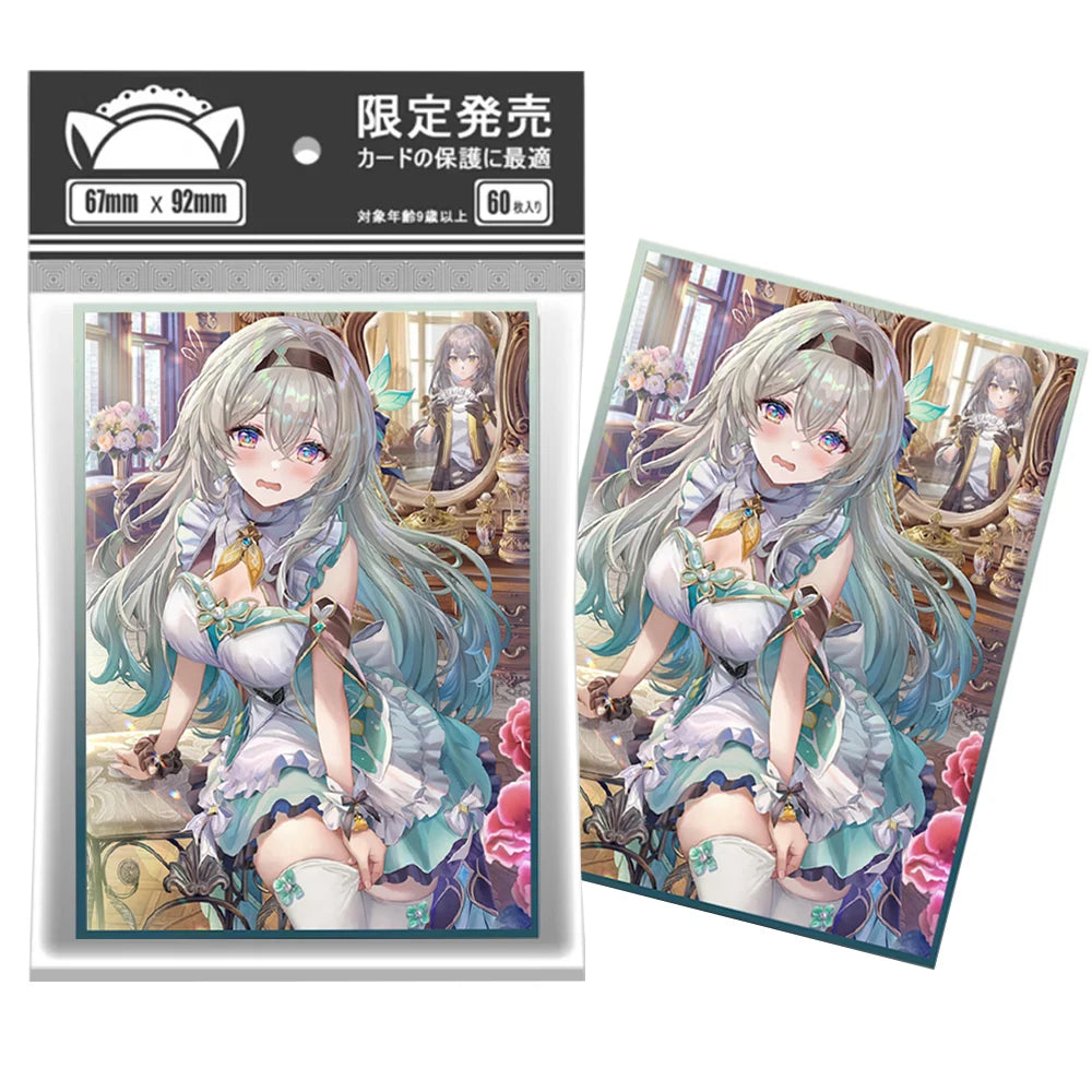 60PCS 67X92mm Two Styles of Anime Sleeves for MGT/PKM/PTCG Top Loading Board Game Card Holder Game Trading Card Protector