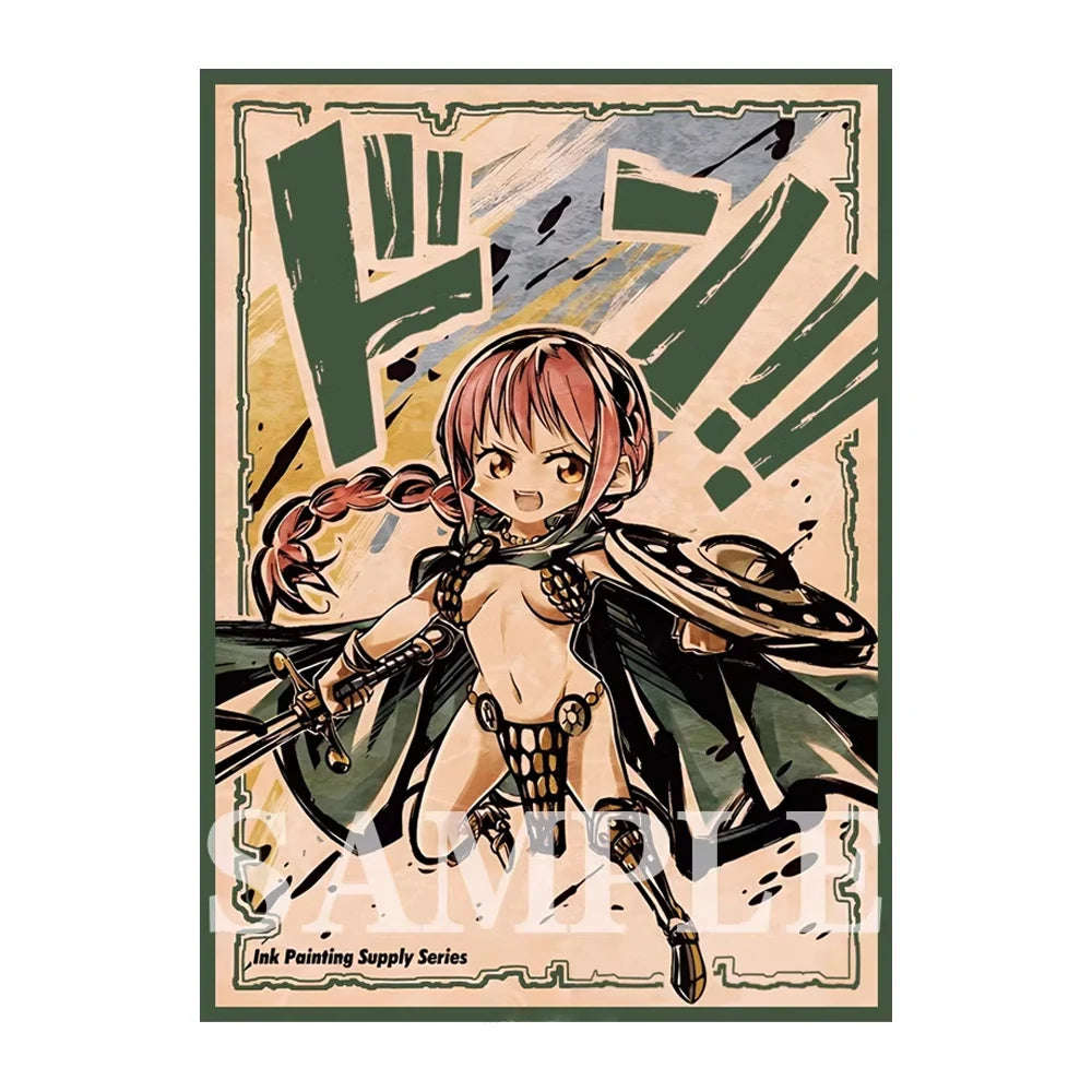 60pcs 67x92mm 5 Styles of Laser Holographic Anime Trading Card Sleeves Board Game Card Sleeves for MTG/PTCG Card Games