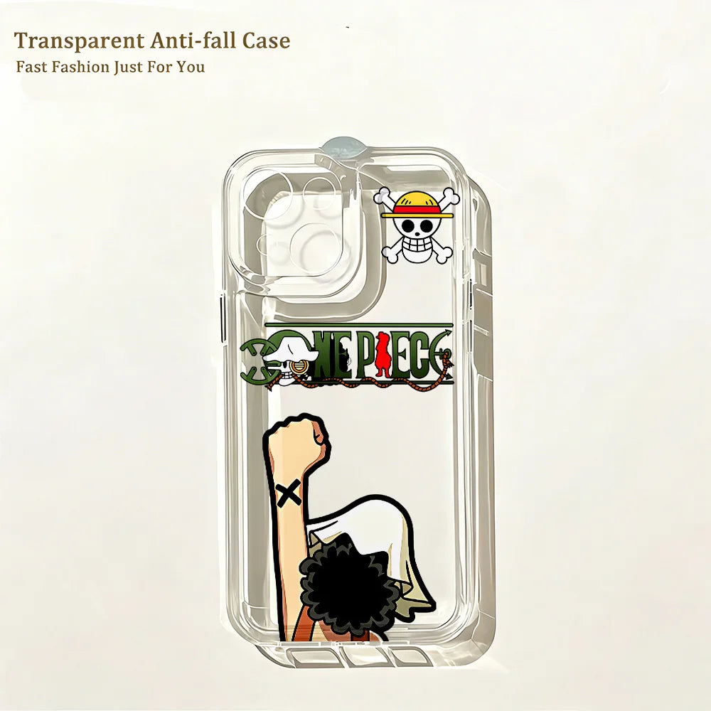 Anime New One Piece Cute Phone Case for IPhone 17e 17 16 16e 15 14 13 12 11 Mini Pro Max X XR XSMax Air Plus Clear Back Cover
