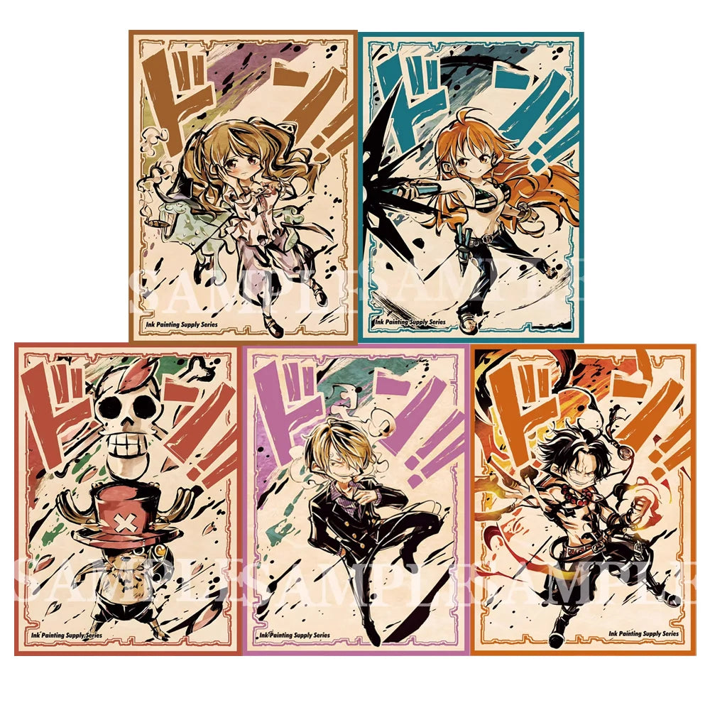 60pcs 67x92mm 5 Styles of Laser Anime Card Sleeves Board Game Card Protector for MTG/PTCG Card Games