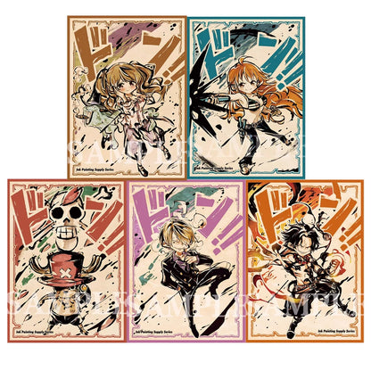 60pcs 67x92mm 5 Styles of Laser Anime Card Sleeves Board Game Card Protector for MTG/PTCG Card Games