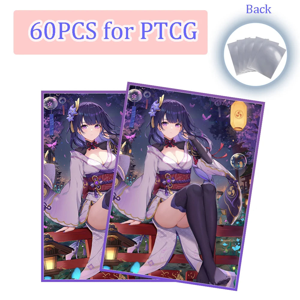 35 Styles 60PCS Standard Size Anime Card Sleeves Protector for PTCG MGT Trading Card Sleeves for Game Card Outer Card Protectors