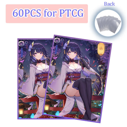 35 Styles 60PCS Standard Size Anime Card Sleeves Protector for PTCG MGT Trading Card Sleeves for Game Card Outer Card Protectors