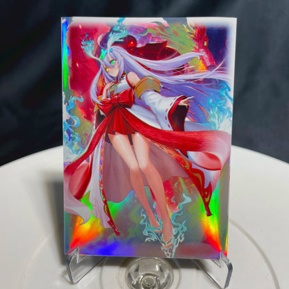 63x90mm 50PCS laser Anime Card Sleeves Holographic Trading Card Sleeves Japanese Card Protector for YGO Game Cards