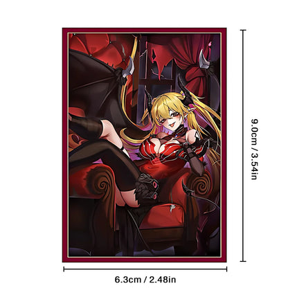 50PCS Anime Card Sleeves 63x90mm Shining Game Cards Lacrima the Scarlet Sorrow Card Sleeves YGO Collectible