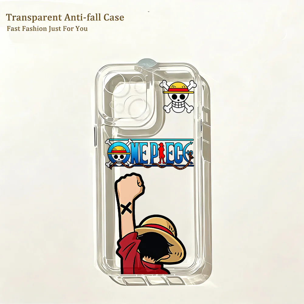 Anime New One Piece Cute Phone Case for IPhone 17e 17 16 16e 15 14 13 12 11 Mini Pro Max X XR XSMax Air Plus Clear Back Cover